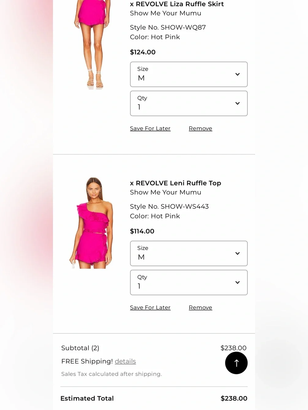 X Revolve Show Me Your Mumu Two Piece Set - Size Medium